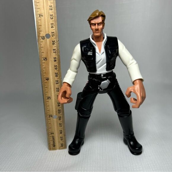 Hasbro 2002 Action Figure Dexter Jettster Star Wars Saga Alien & 2005 Han Solo - Picture 6 of 11